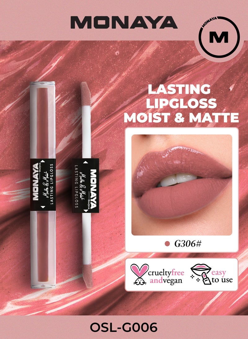 Monaya G006 Matte & Moist Lip Gloss – Long-Lasting, Velvet Matte Finish, Moisturizing, Non-Drying, Lip Care, Cruelty-Free Makeup - Image 1